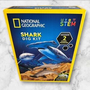 National Geographic shark dig kit Stem ages 8+ New